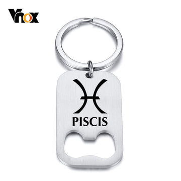 Vnox Custom Key Chain with Bottle Opener Multi Function Stainless Steel Accessory Personalize Gift