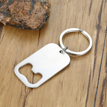 Vnox Custom Key Chain with Bottle Opener Multi Function Stainless Steel Accessory Personalize Gift